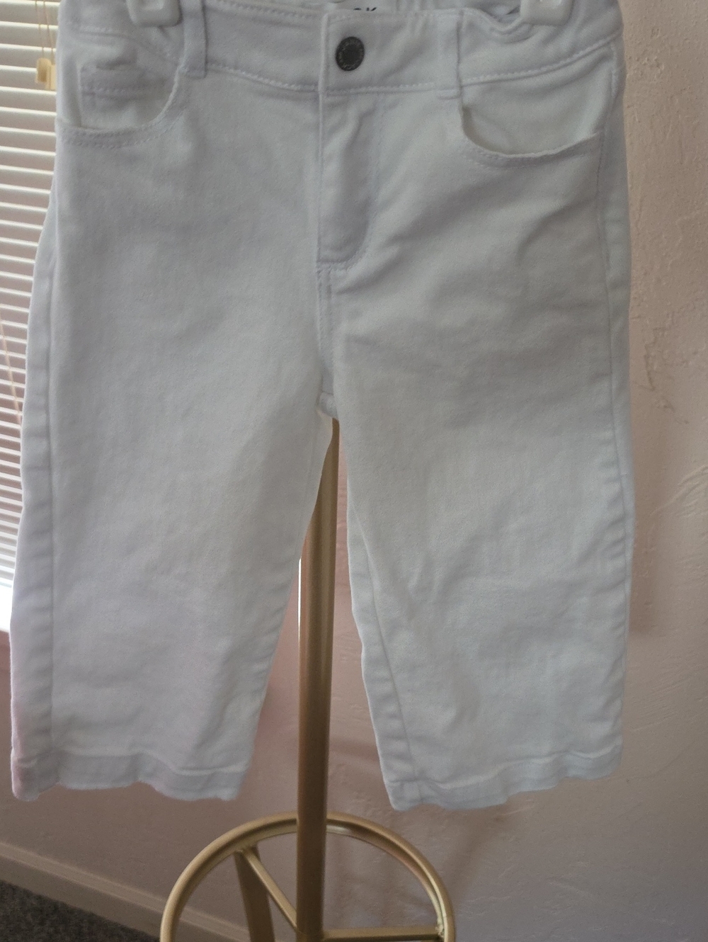 Kids White Denim Jeans - Classic Stretch Bottoms